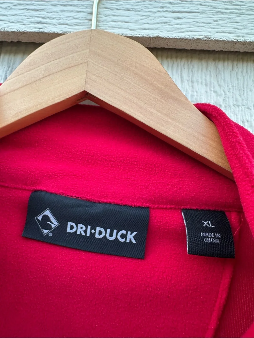 Dri-Duck Coca-Cola Men’s XL Red and Charcoal Performance Quarter-Zip Jacket